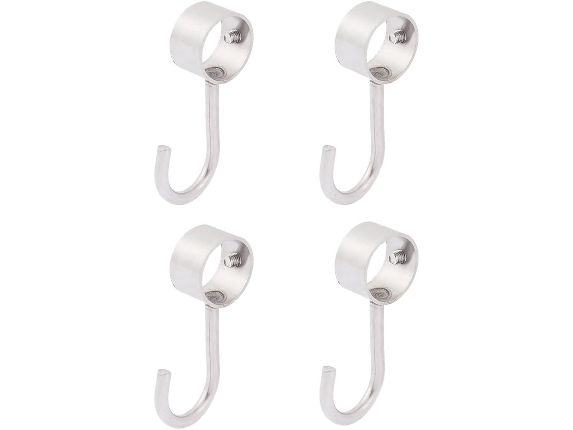Barra Tubular De 22 Mm De Diámetro Para Armario Y Baño, Gancho Para Colgar Ropa, Abrigos