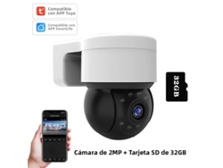 Cámara Ip Graffiti 1080p De 2 Mp (32 Gb), Controlada Por Aplicación Con Seguimiento Automático