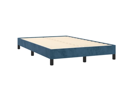 VIDAXL Cama Dark Terciopelo Azul (193x123x25cm)
