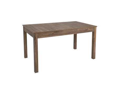 Mesa de comedor extensible Meiko de 4 a 6 plazas madera oscura PETITS-MEUBLES