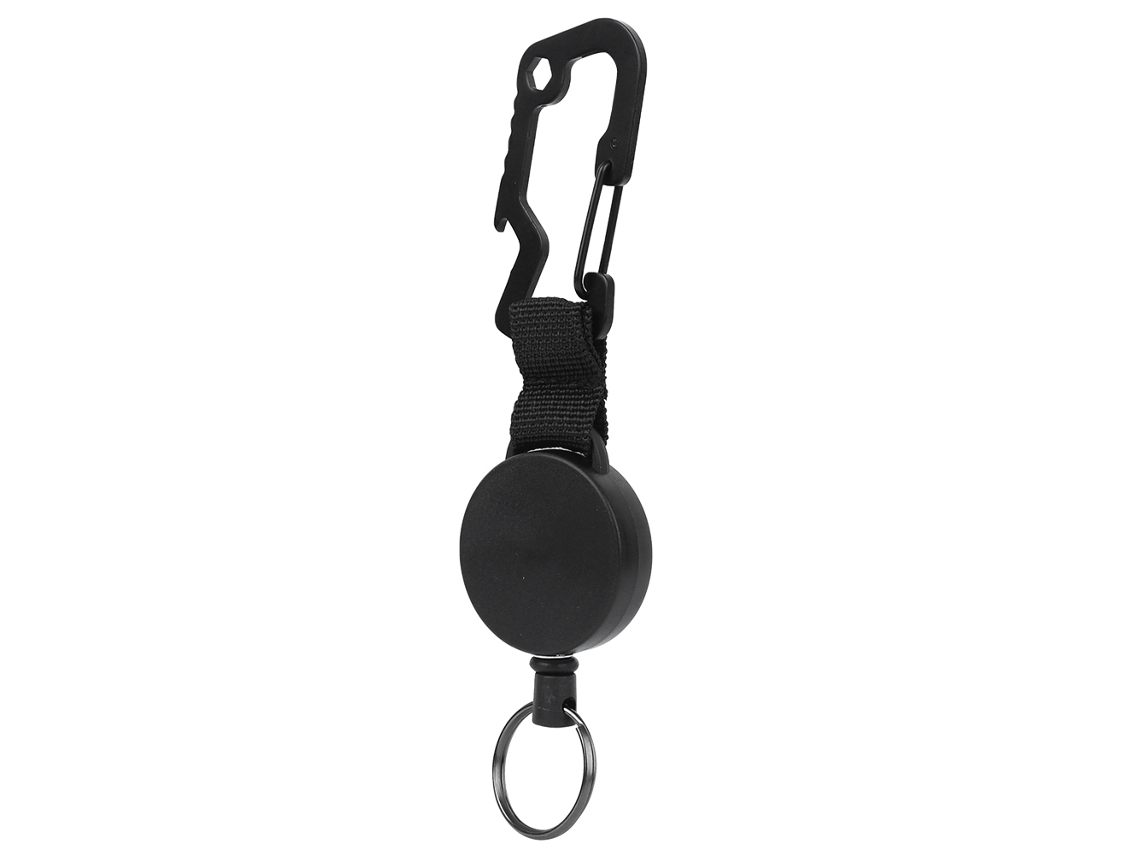 Mali chaveiro Retrátil com Fio de Aço Inoxidável Webbing Elástico Antiperda Portátil