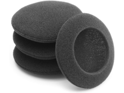 4 almohadillas de espuma negras para auriculares, fabricadas con malla de esponja de 70 mm ZYBLSSBB