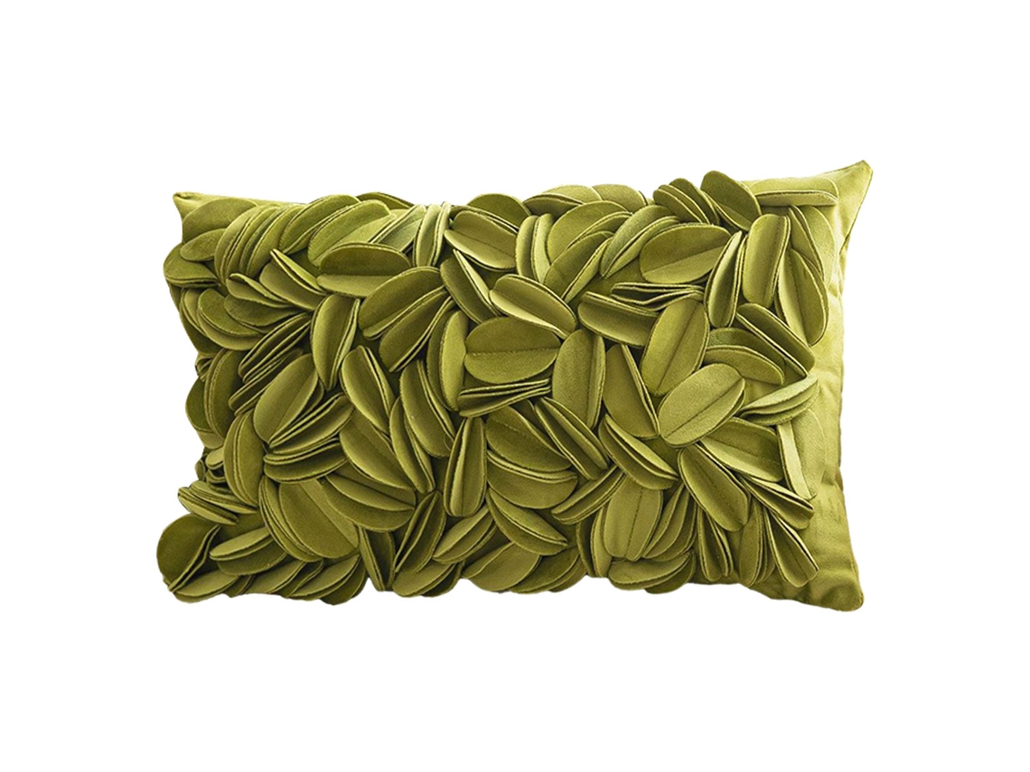 Funda De Cojín De Terciopelo Con Flor 3d Hecha A Mano Y Cierre Invisible.