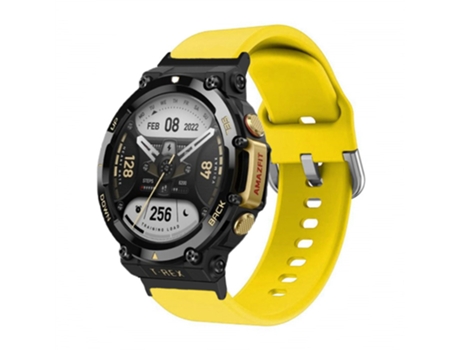 Correa de Silicona flexible para Huami Amazfit T-Rex 2 - amarillo