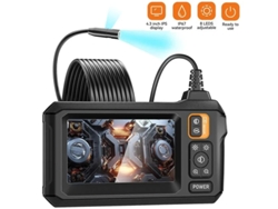 Cámara endoscópica industrial de 8 mm, HD1080p, pantalla IPS de 4,3 pulgadas para mantenimiento automotriz, 10 m, Siurn