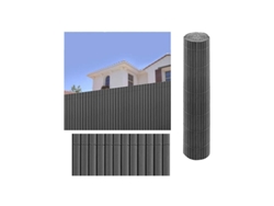 Cañizo Pvc Gris Antracita | Tuberia Ocultacion Pvc Doble Cara 1 X 3 Metros | Valla Privacidad Pantalla Pvc | Valla Decoracion Uv Suinga