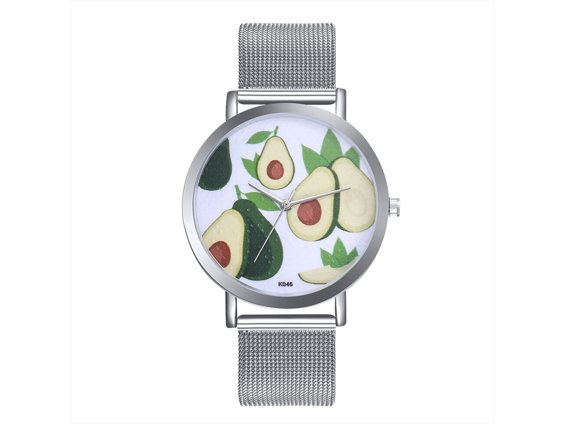 Reloj De Cuarzo Para Hombre Y Mujer De Acero Inoxidable Con Correa Casual Plata