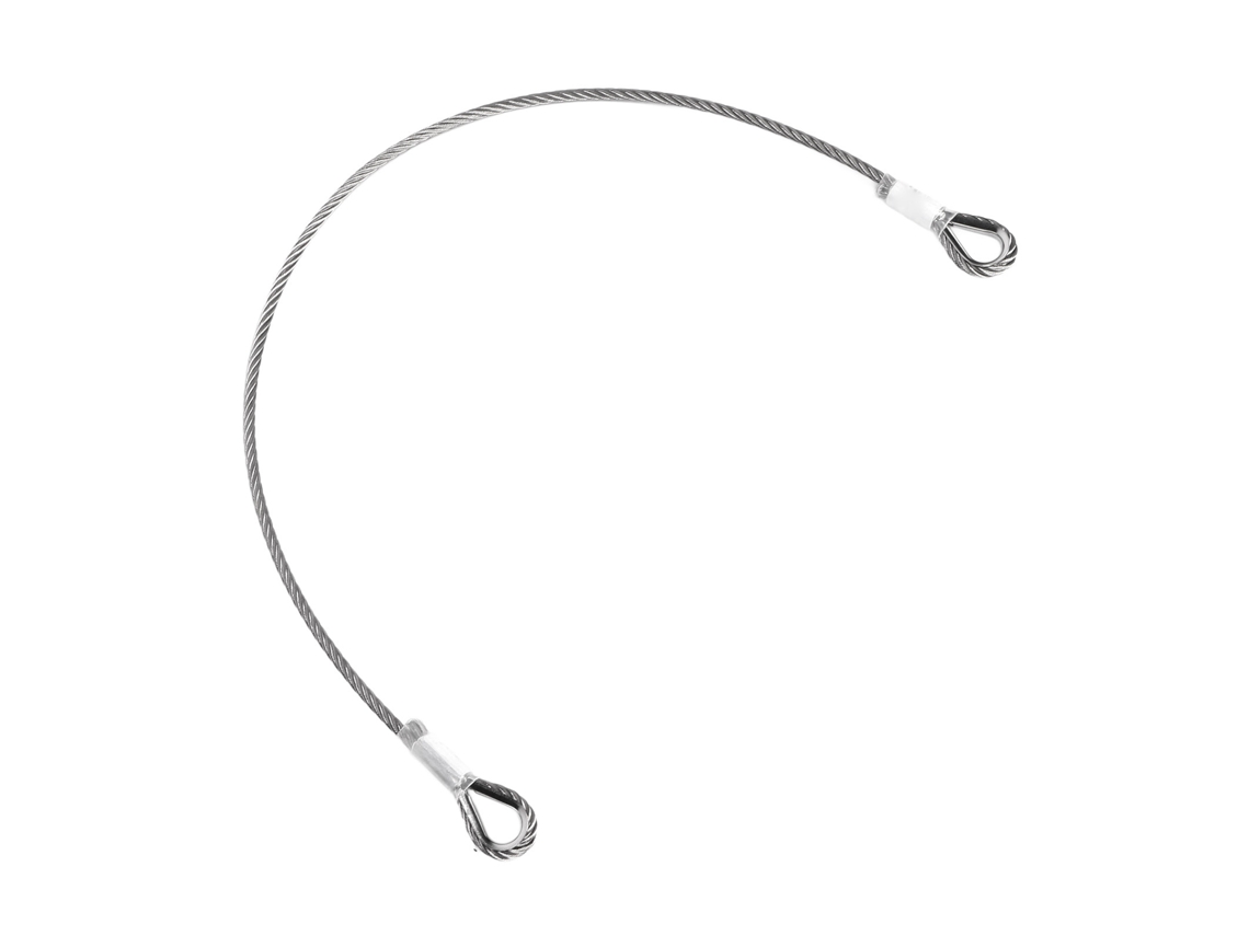 Cable de seguridad de acero de 25 kN para escalada y transporte.