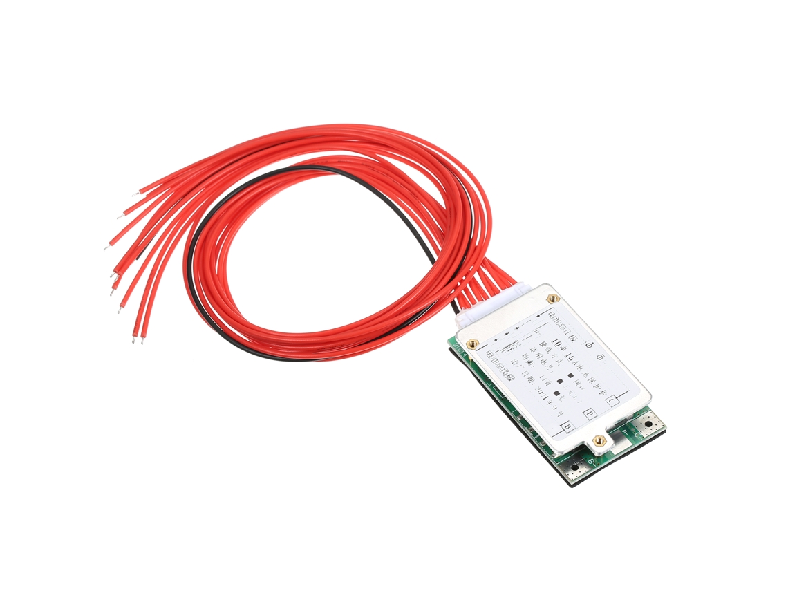 Placa De Protección Bms 10s 15a 36v/37v Para Baterías De Iones De Litio Con Función De Balanceo.
