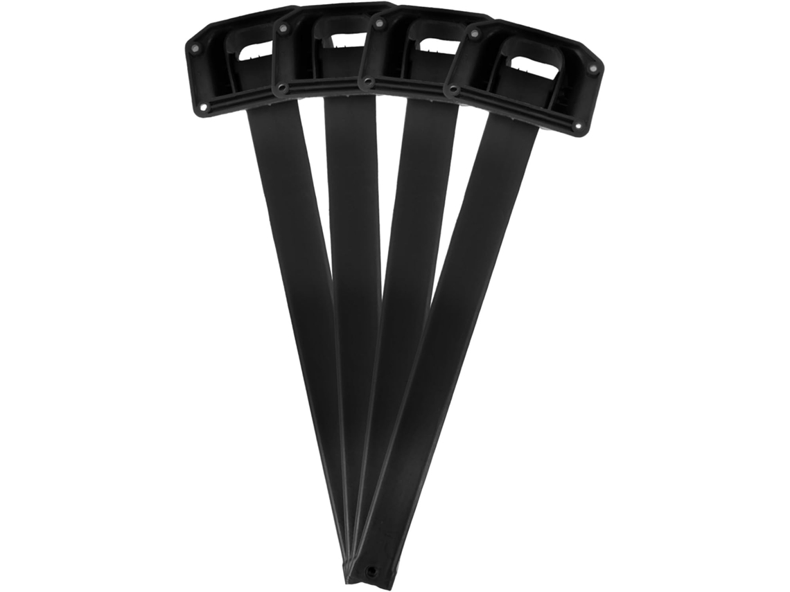 Patas De Mesa Plegables Resistentes Plástico Negro, Plegables Y Estables, Capacidad Carga Reforzada
