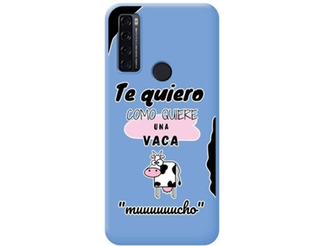 Carcasa para TCL 20 SE TUMUNDOSMARTPHONE Silicona Líquida Dibujos Azul