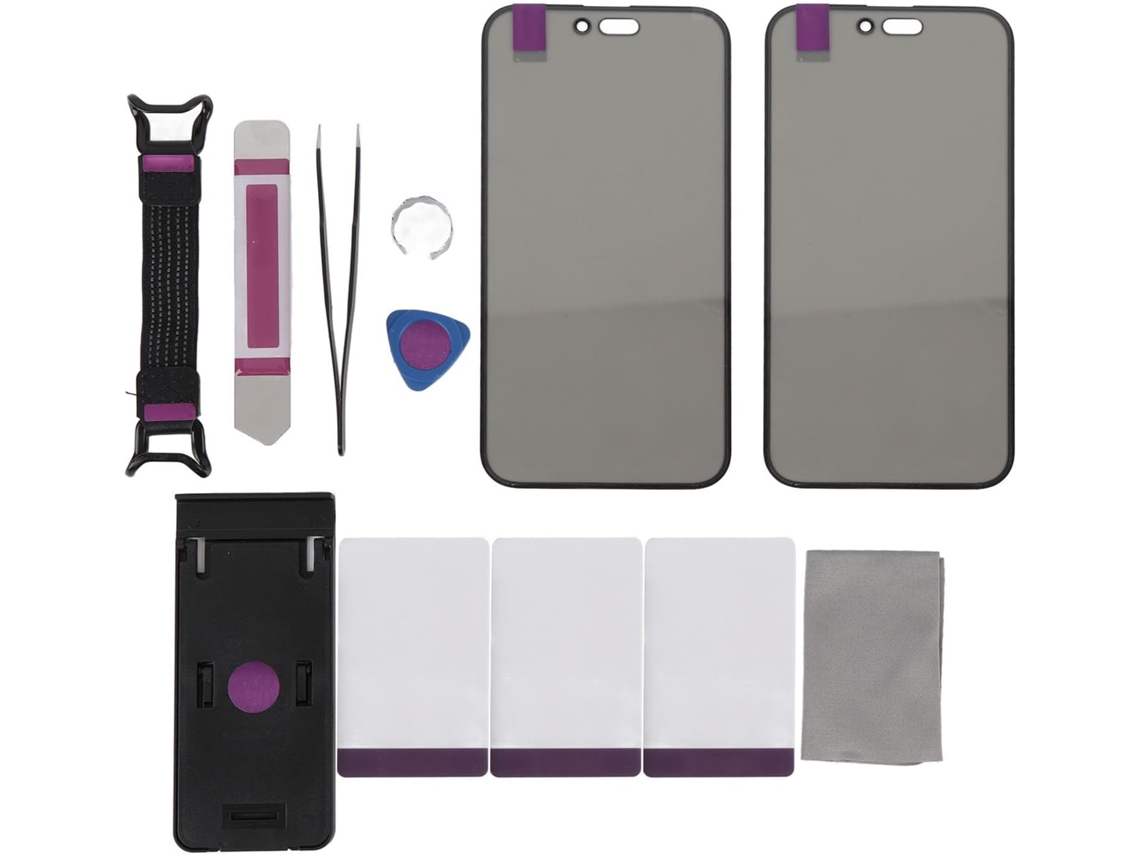 Kit De 2 Protectores De Pantalla Precortados Para Teléfono, Herramientas De Reparación De Cristal Para Ios 15 Plus
