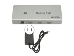 Divisor De Interface Multimídia Hd 4k 1 Entrada 2 Saídas Duplicador De Áudio E Vídeo Para Xbox Ps4 Hdtv Us Plug