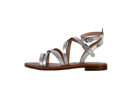 Sandalias Unisex GEOX Sozy Piel Plateado (38)