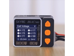 Cargador inteligente Skyrc B6ac Neo, CA 60 W, CC 200 W, 10 A, cargador de equilibrio para baterías Lipo de 16 s, Li-ion, LiHV de 15 s, NiMH y NiCd.