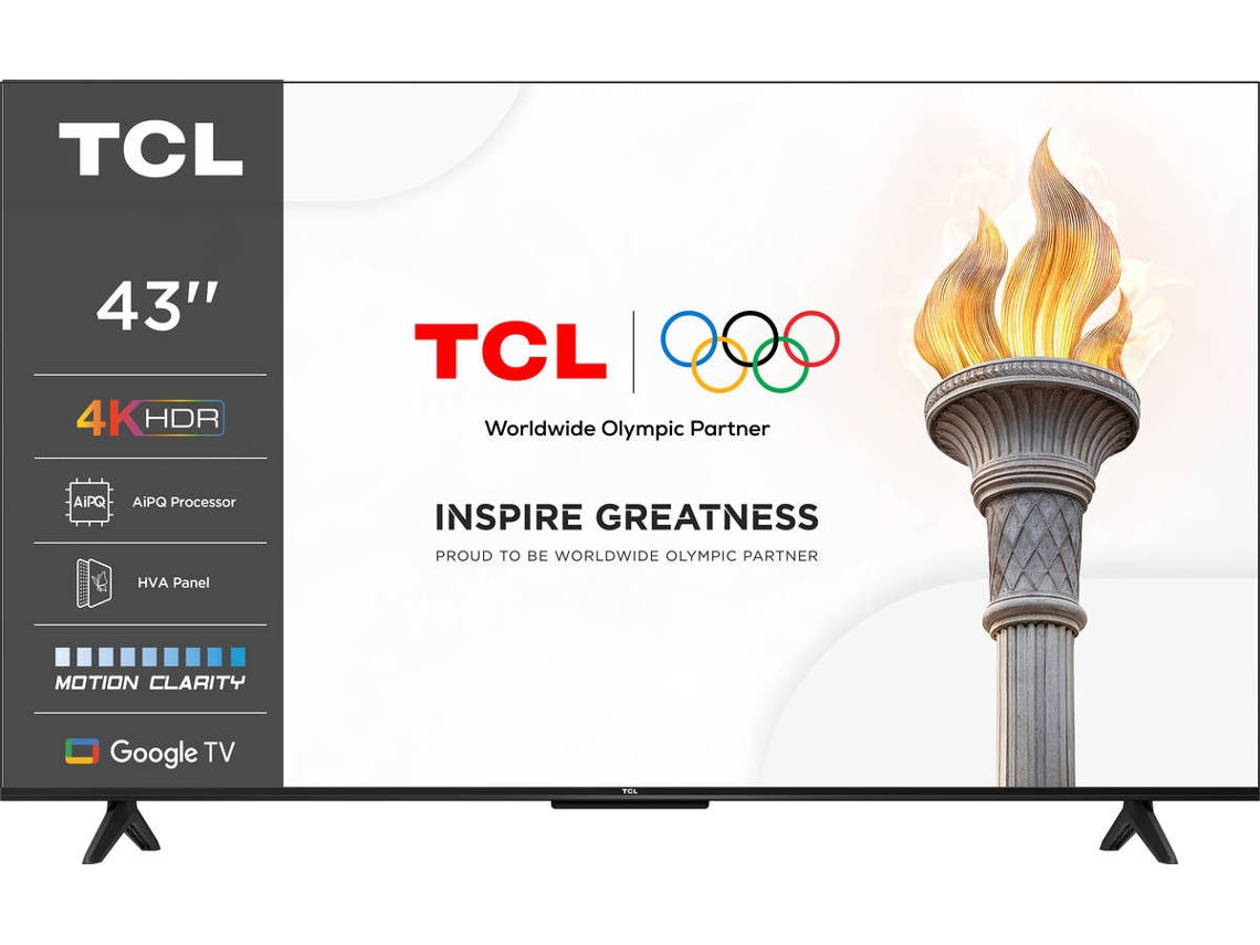 TV TCL 43P61K (LED - 43'' - 109 cm - 4K Ultra HD - Smart TV)