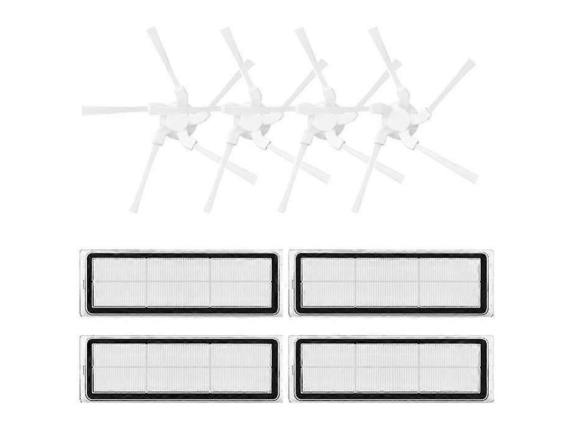 Filtros Hepa De Repuesto Compatibles Con La Aspiradora Xiaomi Dreame Bot W10 W10pro, 4 Cepillos Laterales, 4 Filtros Hepa. Accesorio Para Aspiradora.