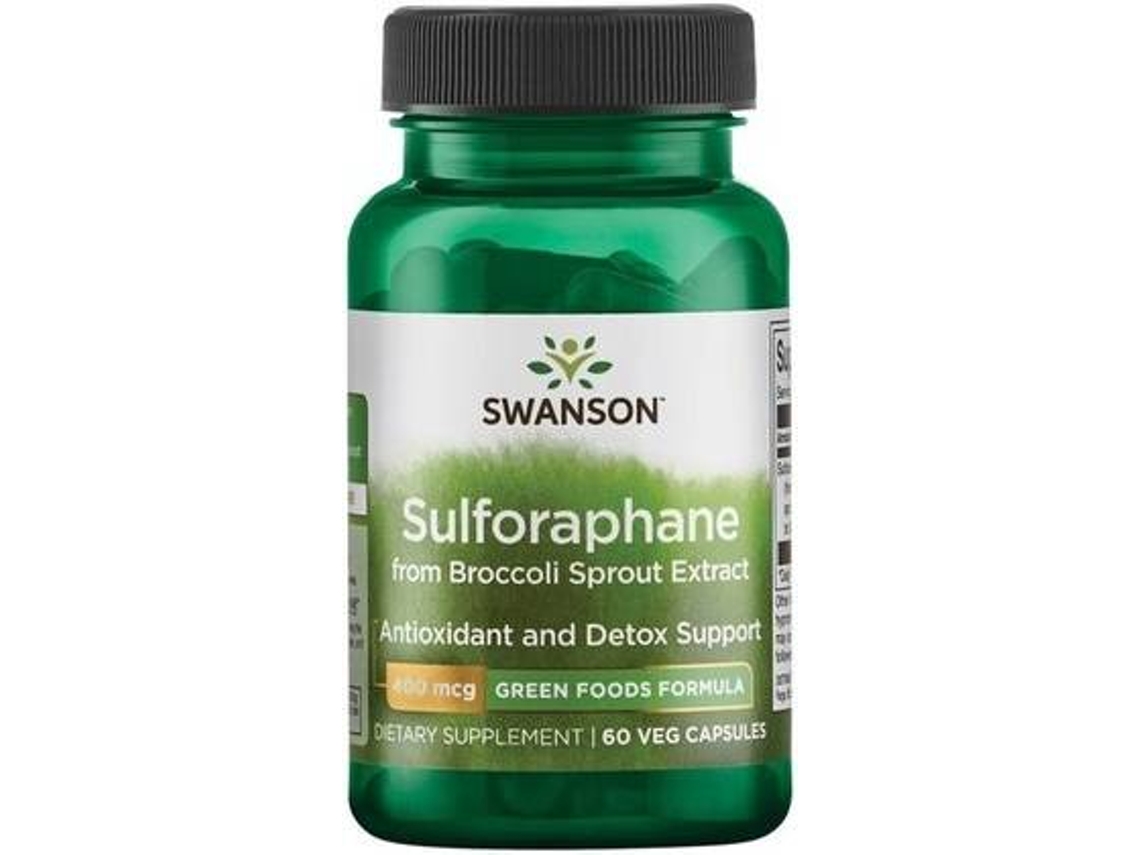 Complemento Alimentar SWANSON Sulforafano Do Extrato De Brócolis (60 cápsulas vegetais)