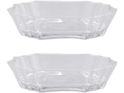 Saboneteira Transparente Yarnow Para Banheiro, Kit De 2 Peças Em Vidro, Design Clássico E Função De Armazenamento Para
