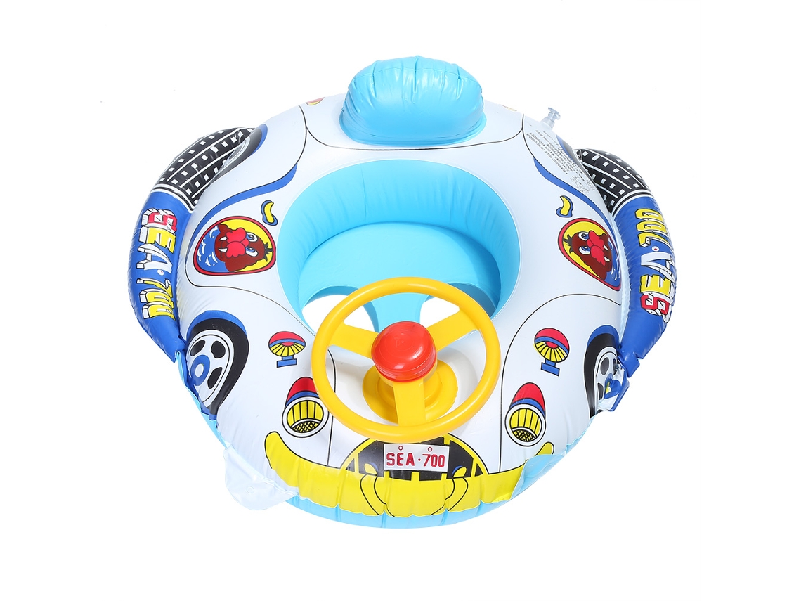 Assento Flutuante Infantil Cute Cartoon Para Bebê Com Aperto Lateral E Abertura Para Pernas