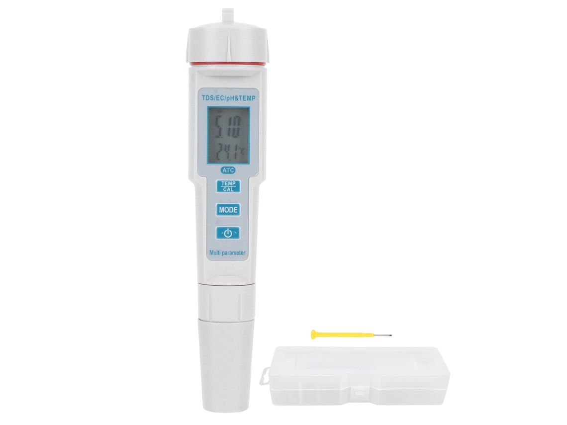 Lápiz Medidor De Calidad Del Agua (ph/ec/tds/temp) Para Piscinas, Agua Potable Y Laboratorio.