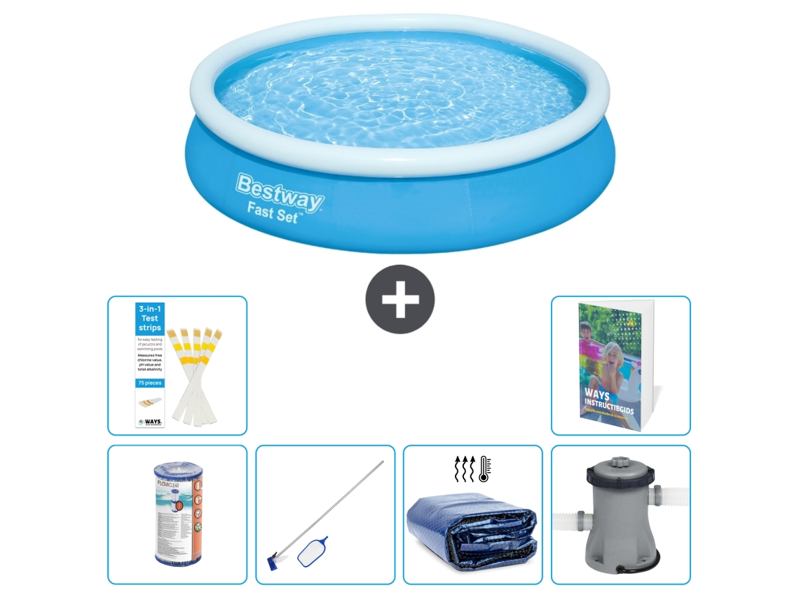 Bestway Piscina Bestway Fast Set Redonda - 366x76 Cm - 7-peças S20