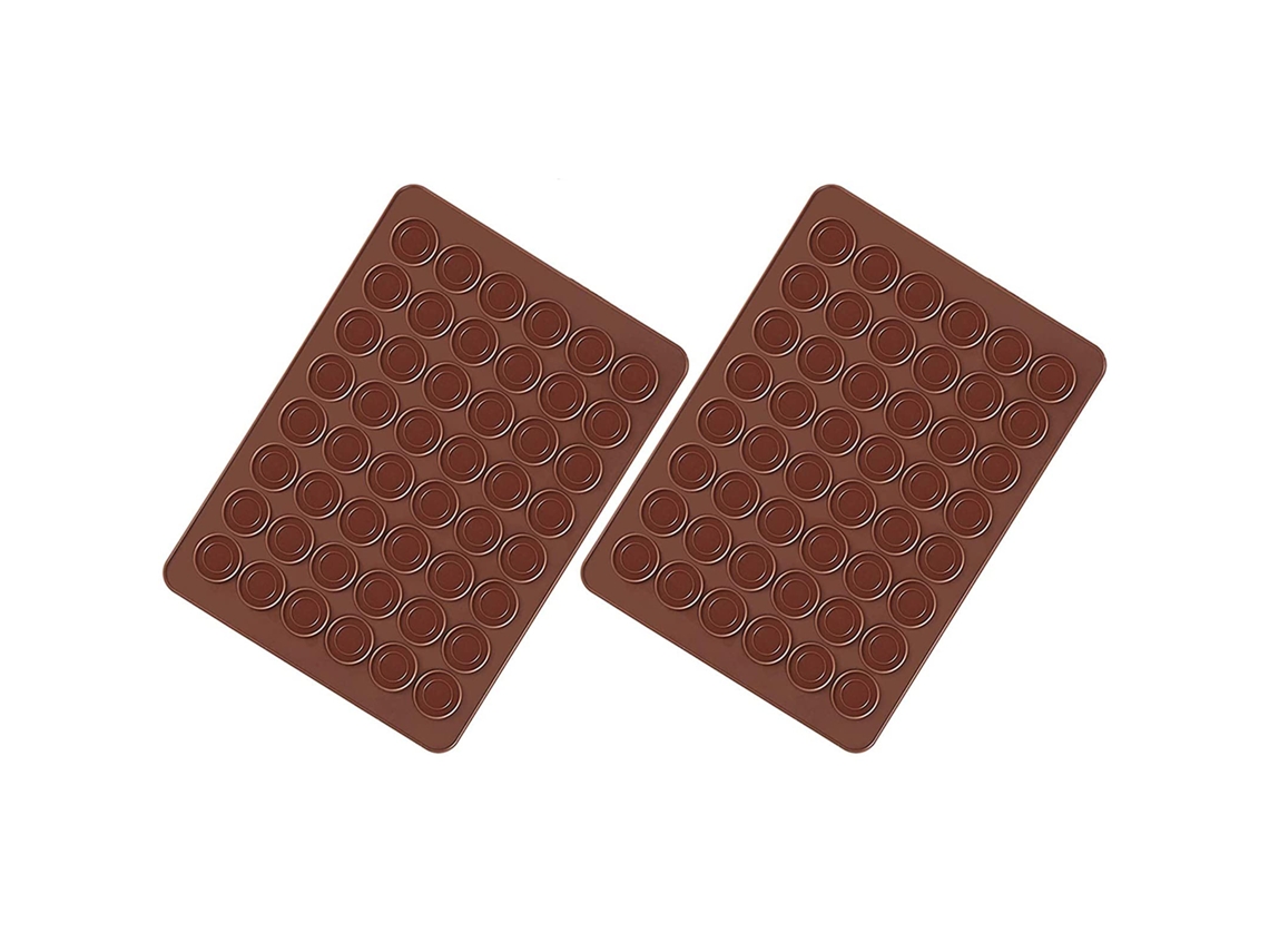 Lámina de silicona marrón para pasta, molde de silicona color chocolate (2 unidades)