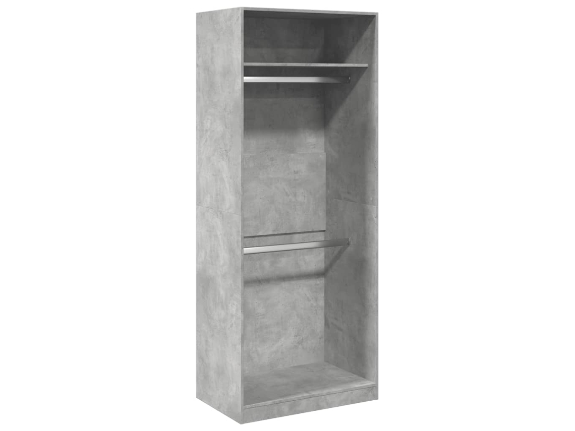 Armario Gris Cemento MAISON EXCLUSIVE en derivados de la madera 80x50x200 cm