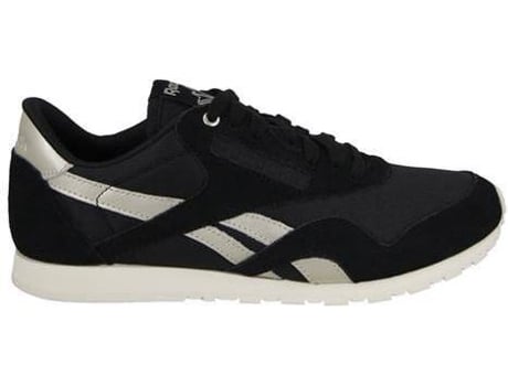 Zapatillas REEBOK Nylon Slim Mujer (37 - Negro y Dorado y Blanco)