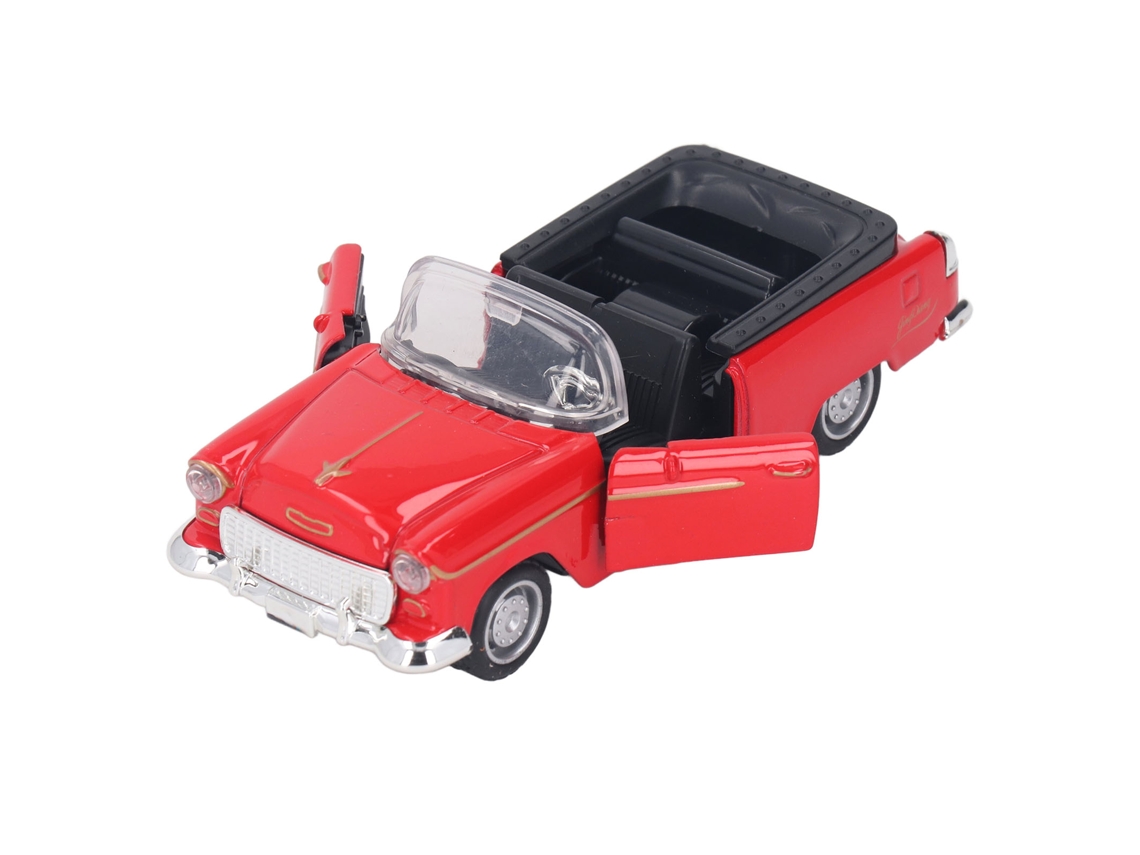 Modelo De Coche Deportivo Descapotable De Aleación Metálica A Escala 1:32 Con Batería - Rojo