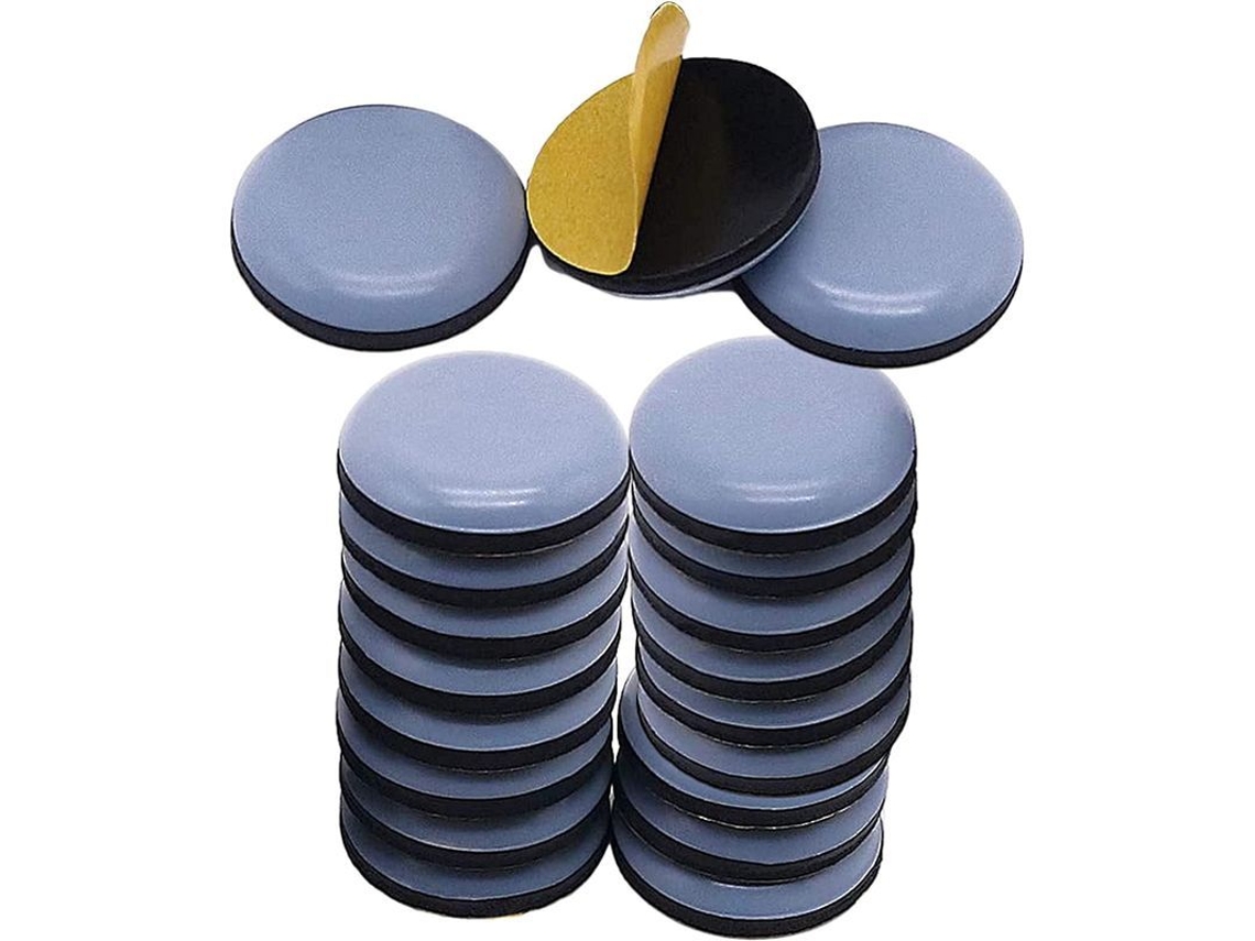 20 Deslizadores Adhesivos Para Muebles, Protectores Redondos Para Patas De Sillas, 2,5 Cm