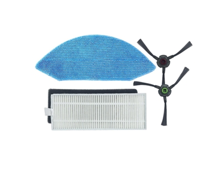 4pcs máquina de pano de esfregão a vapor com esfregão de filtro para ecovacs deebot u2