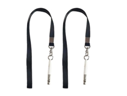 Apito Para Cães, Pacote Com 2 Apitos Ultrassônicos Para Adestramento E Controle De Latidos, Apito Silencioso Ajustável Para Cães - Branco