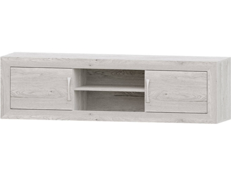 Mueble de TV MUEBLAM Niza (180x50x42 cm - Melamina - Blanco Artic)