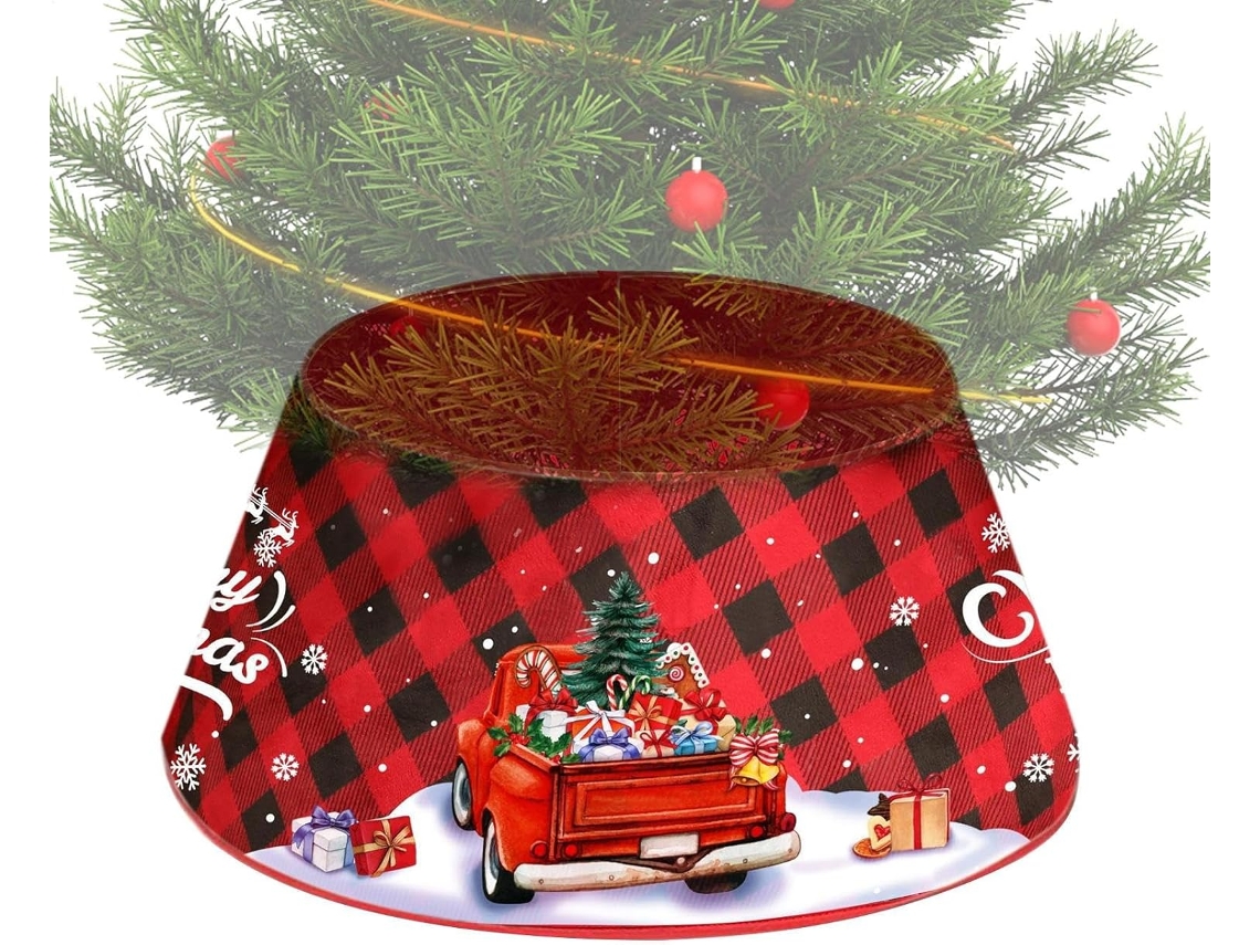 Collar Para Falda De Árbol – Decoración Navideña Rústica, Estilo Granja, Collar Para Árbol De Navidad Artificial – Para