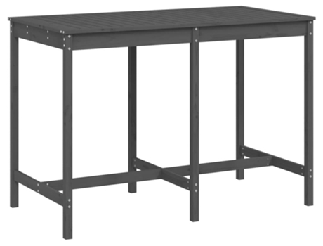 Mesa De Jardín VIDAXL Gris Madera (159.5x82.5x110 cm)