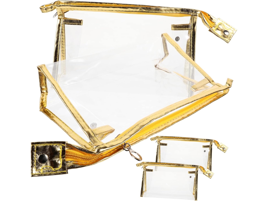 Neceser Transparente De 4 Piezas, Neceser Pequeño Para Mujer, Fácil De Transportar.