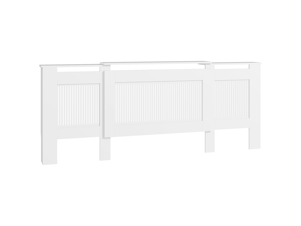 Cubierta Para Radiador 125-201x19x82cm Blanca