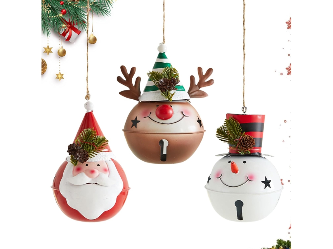 Decoraci N Navide A 3 Adorables Figuritas Festivas De Pap Noel Ideales Para Calcetines Os Puertas Ramas Rboles Y Uso