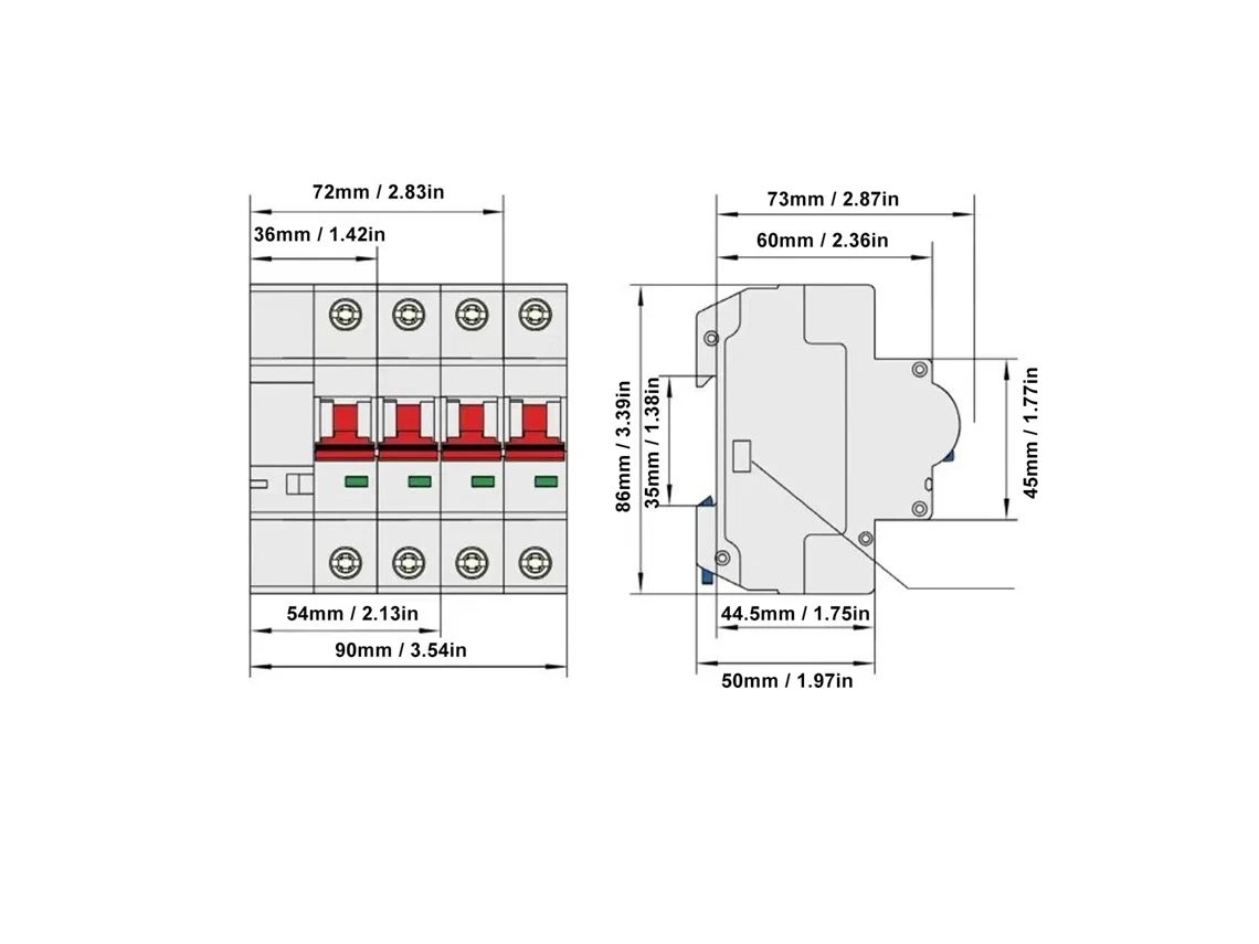 2026dz-Interruptor eléctrico inteligente 1p 125a 110v con control remoto Wifi Bt Anti-interferencias