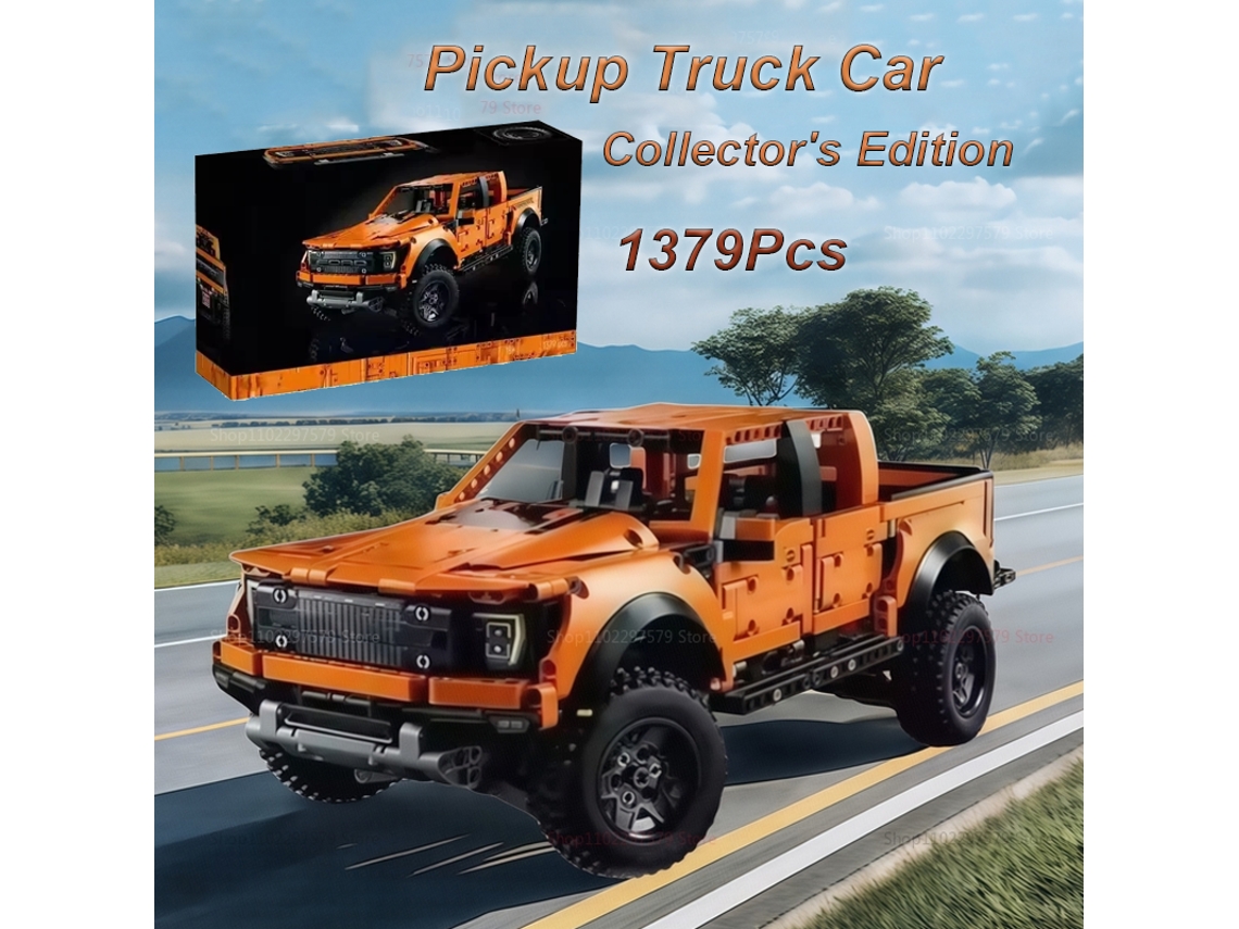 Modelo de bloques educativos de camioneta F 150, MOC Racing 42126, coche tecnológico, regalo divertido para niños. Aeuzwr