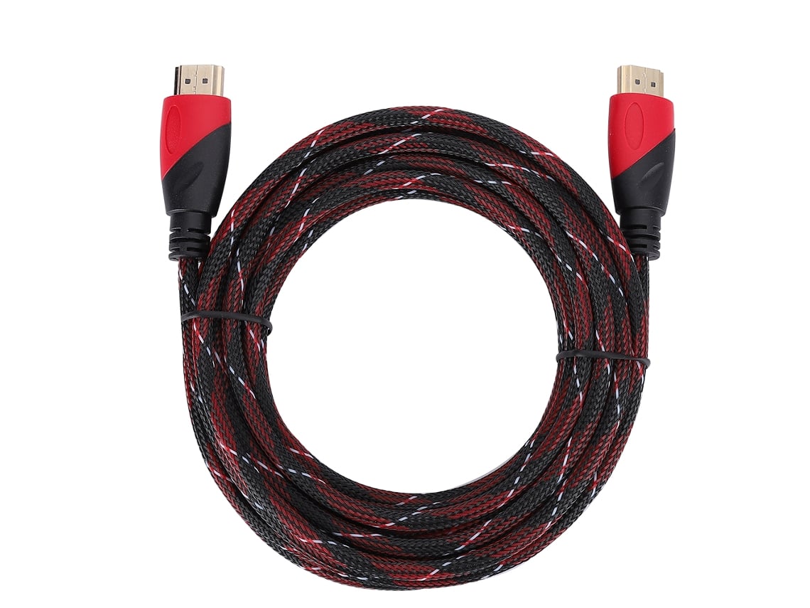 Cable Hdmi De Alta Velocidad De 5 M/16,40 Pies, Hd 1080p, De Nailon Con Revestimiento Dorado Para Ethernet