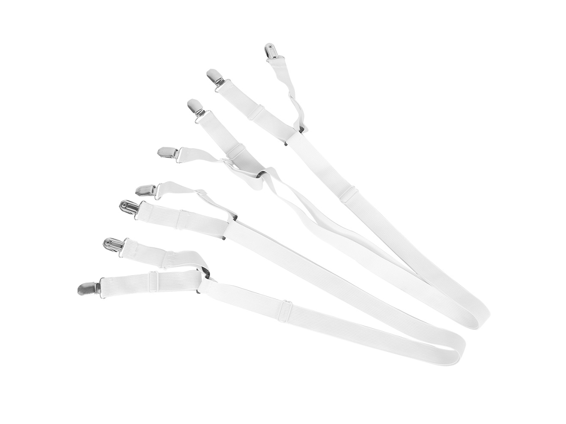 2 clips ajustables antideslizantes para sábanas bajeras de colchón