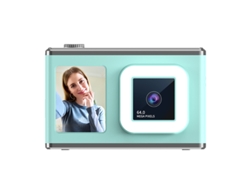 Câmara Digital 6400w Pixel Frontal e Traseira Câmara Dupla Mini Câmara CCD Estudante com Luz de Preenchimento Verde 