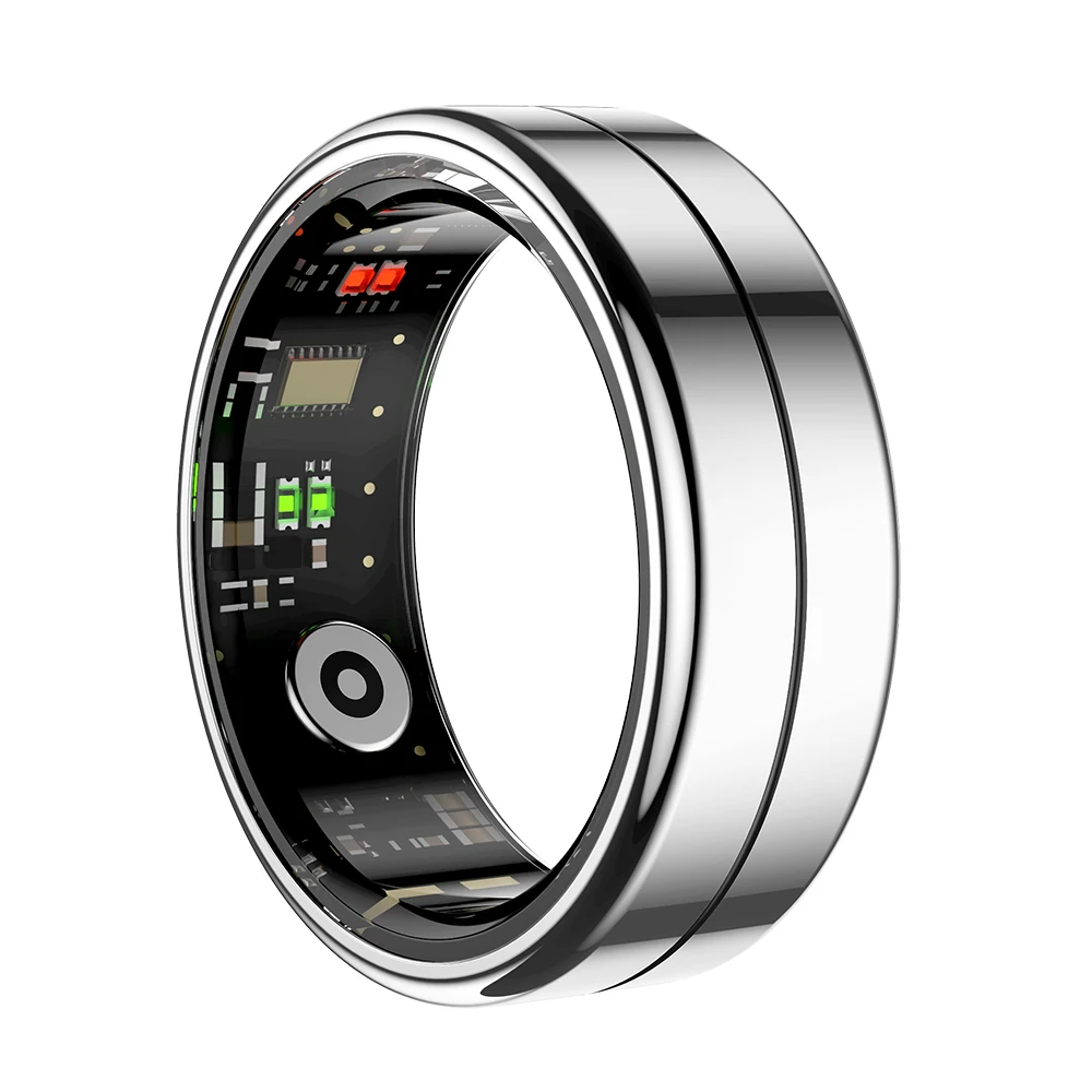(talla 10, Plata) Anillo Inteligente, Monitor De Salud Para Natación, Ligero, Para Monitorizar La Frecuencia Cardíaca Y El Oxígeno En Sangre.