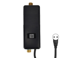 Calentador de agua eléctrico instantáneo de 3500 W para baño, cocina, caravana, camping, color negro