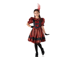 Disfraz de Bailarina Can Can rojo y negro para niña