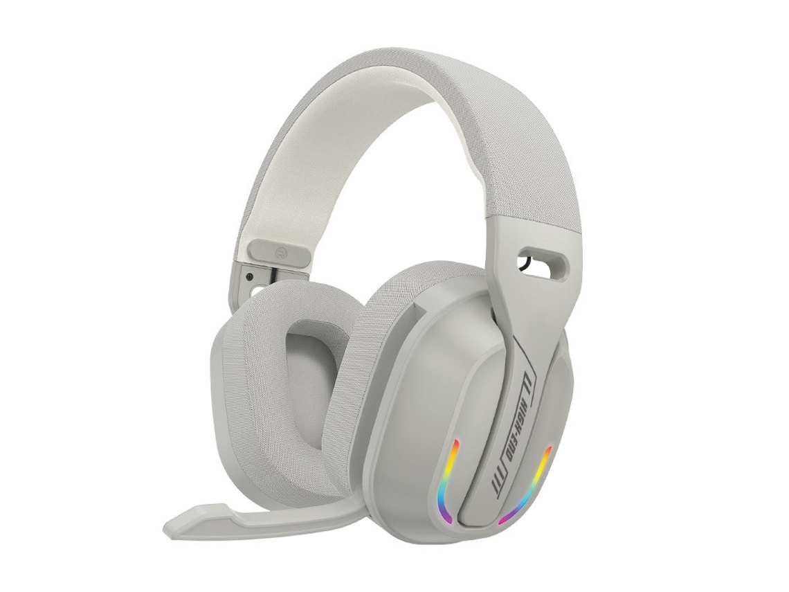 Auriculares Estéreo Inalámbricos Para Juegos Bluetooth 5.4 B500 (gris), Con Micrófono E Iluminación Rgb.