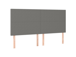 Maison Exclusive - Cabecero De Cama Gris Oscuro 160x5x118/128 Cm De Tela