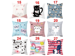 Serie de Funda Decorativa de Almohada Niños Dibujos Animados Girasol